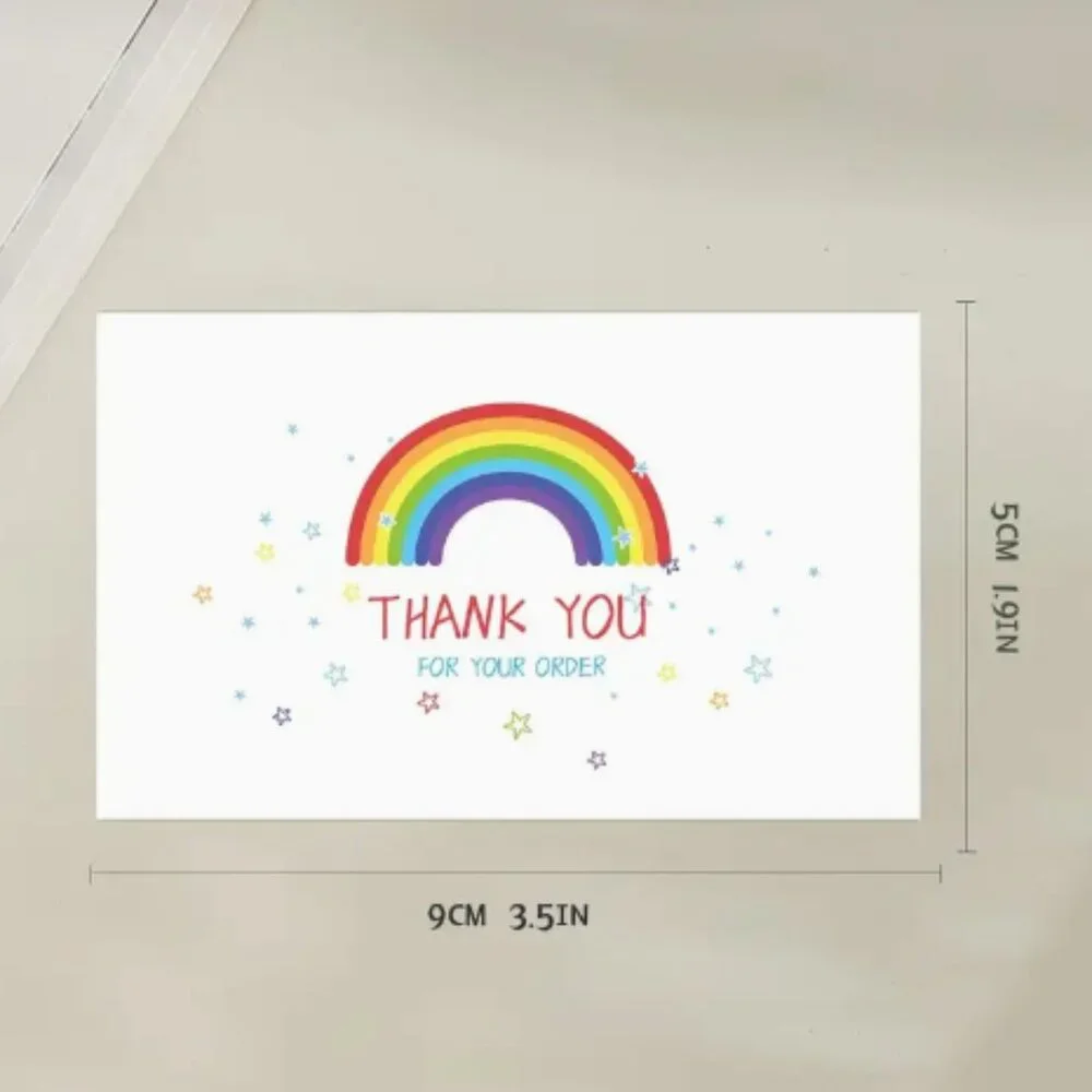 50 Thank You Rainbow Cards NWT